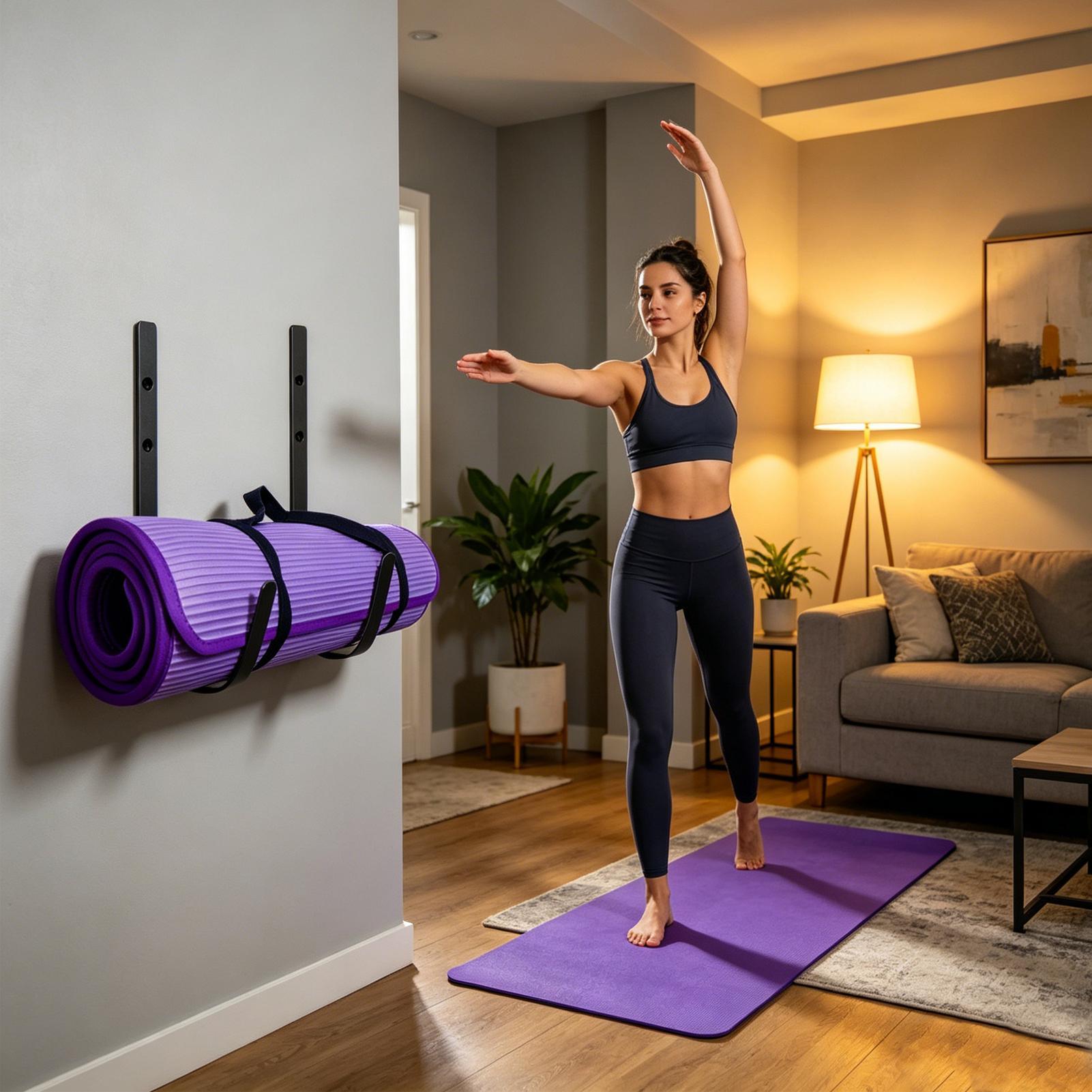 Pilates Yoga Garage - Yoga Mat Wall Mount Foam Roller