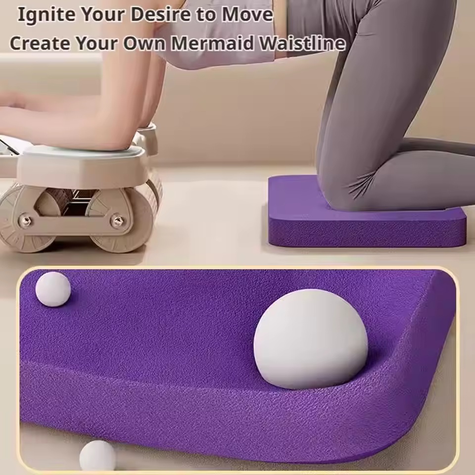 Pilates Yoga Matte - 1pc Non‑Slip Foam Balance Pad, Elbow
