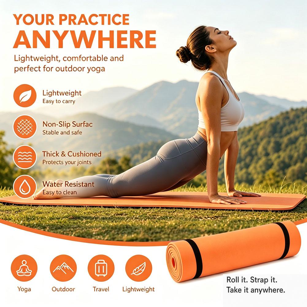 180x50cm Yoga Mats Anti-slip S - Pilates Yoga Matte ulasan dan harga