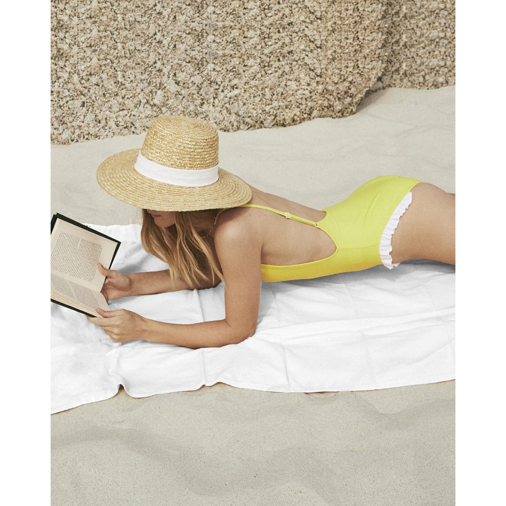 1pc Beach Towel Pure White Tow - Pilates Yoga Towel ulasan dan harga