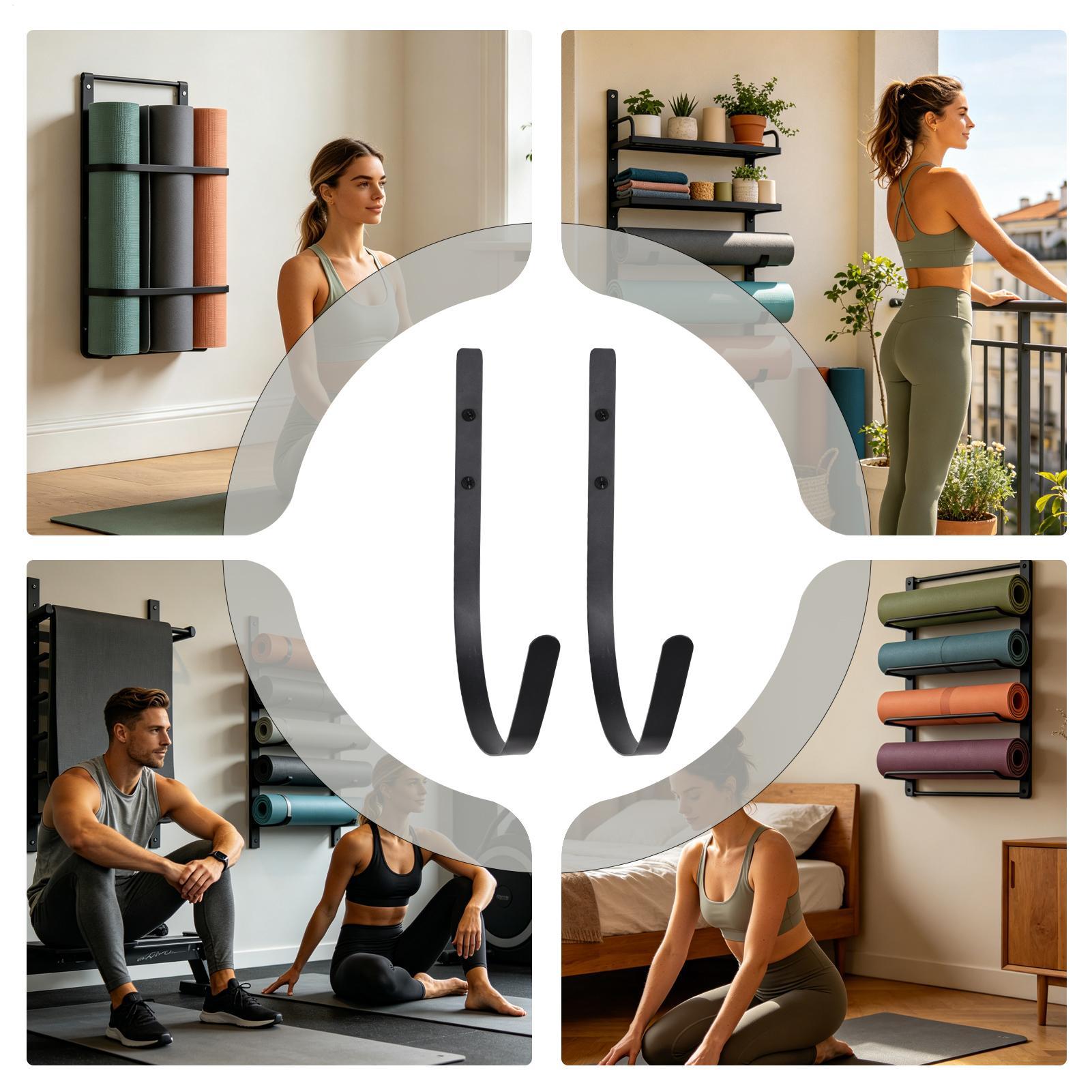 Yoga Mat Holder Wall Mount Wor - Pilates Yoga Garage ulasan dan harga