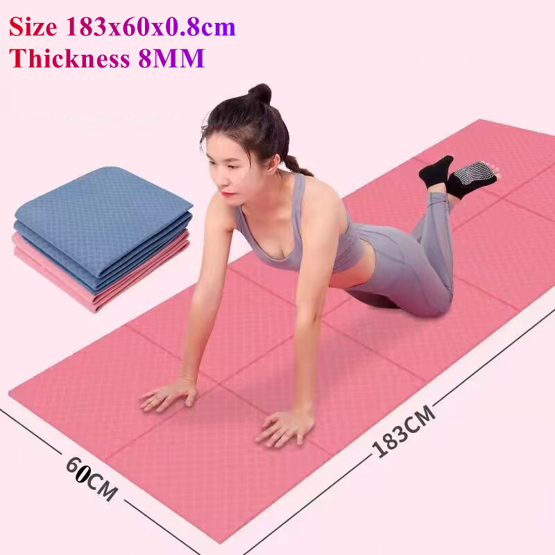 Fold Portable 183x60CM Yoga Ma - Pilates Yoga Matte ulasan dan harga