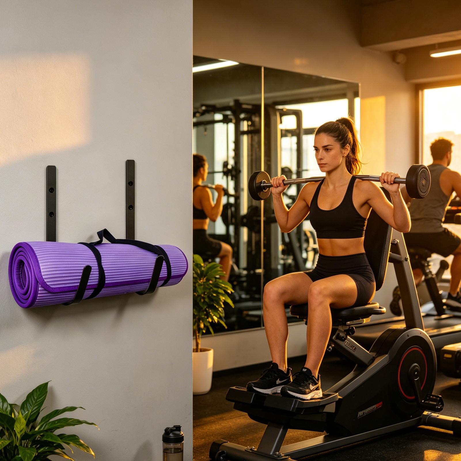 Yoga Mat Wall Mount Foam Rolle - Pilates Yoga Garage ulasan dan harga