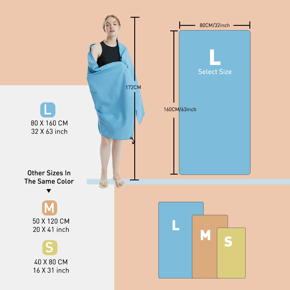 Microfiber Towel Quick Dry Tow - Pilates Yoga Towel ulasan dan harga