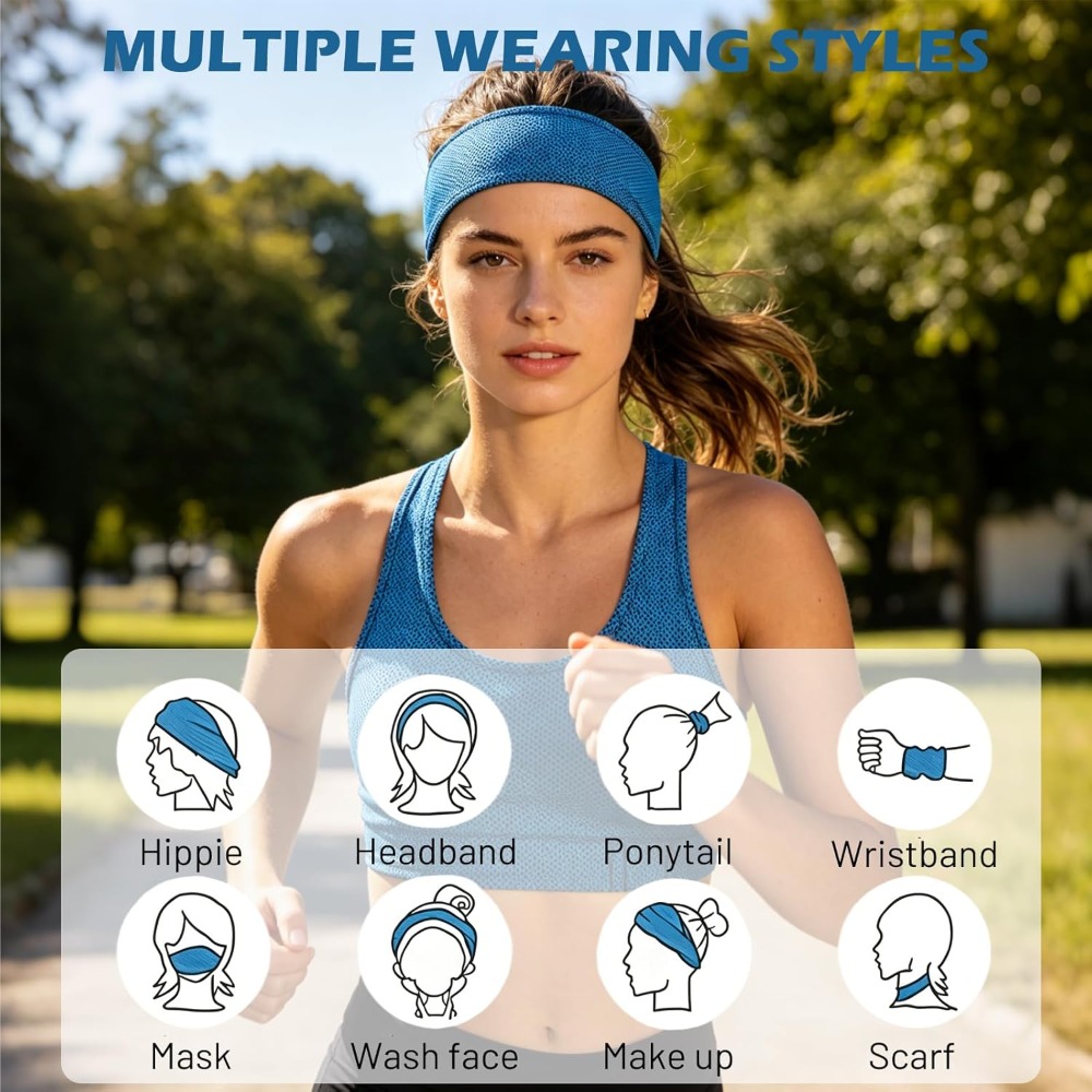 Cooling Sports Headband Breath - Pilates Yoga Towel ulasan dan harga