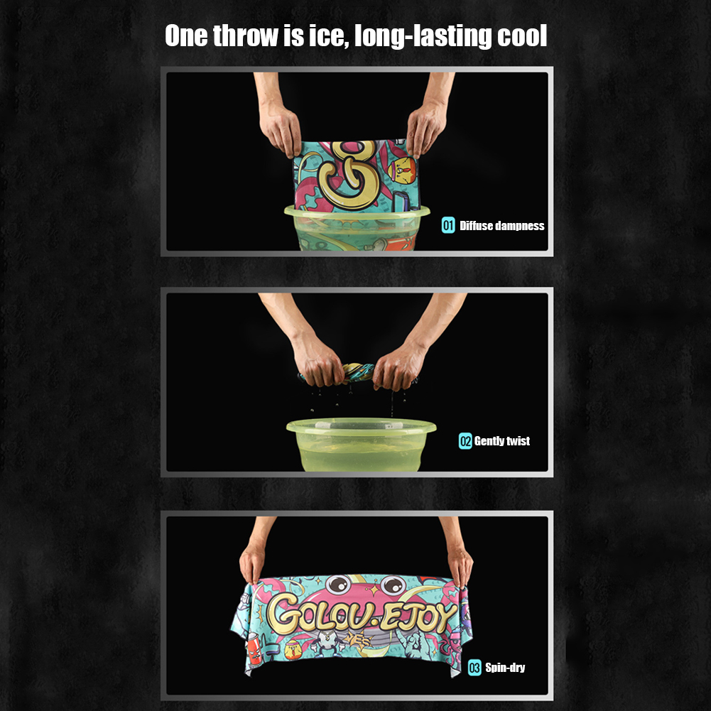 Sport Cooling Ice Towel Printe - Pilates Yoga Towel ulasan dan harga