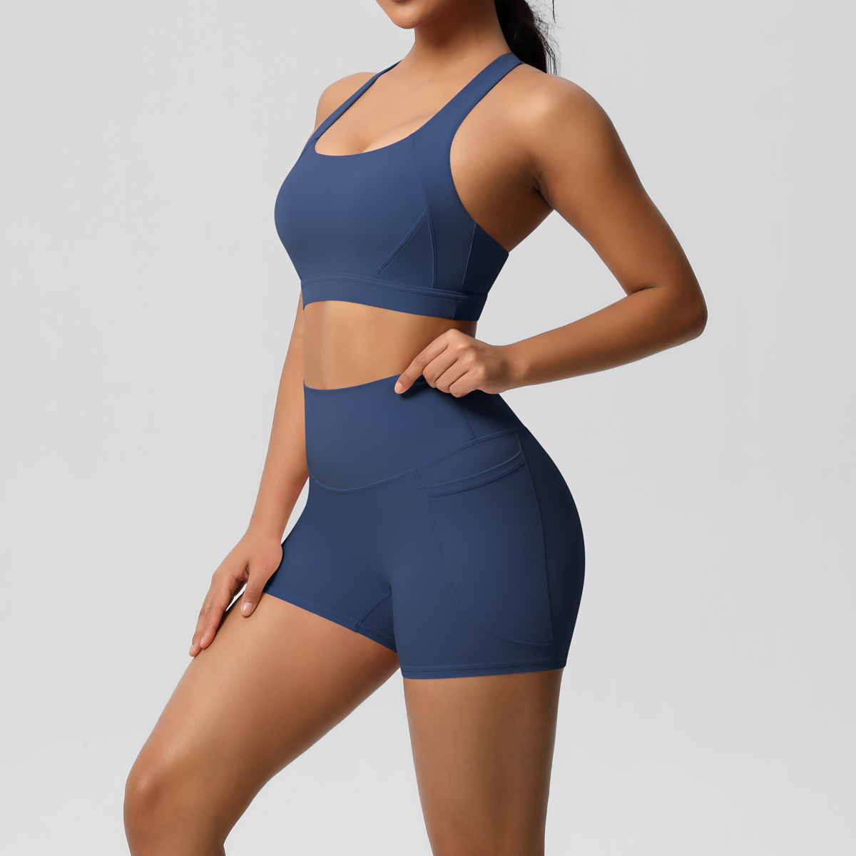 2PCS Sportswear With Pocketed  - Pilates Yoga Wear ulasan dan harga