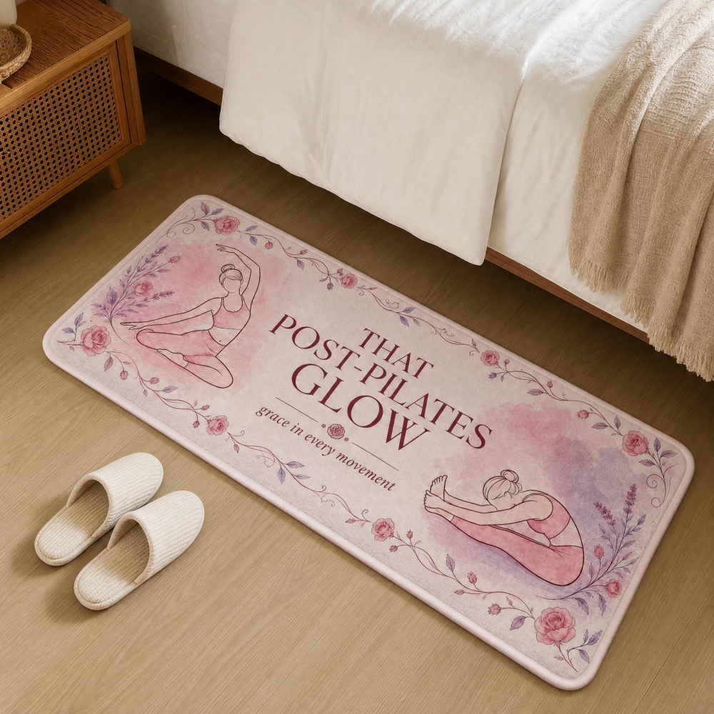 Soft Flannel Floral Yoga Figur - Pilates Yoga Garage ulasan dan harga