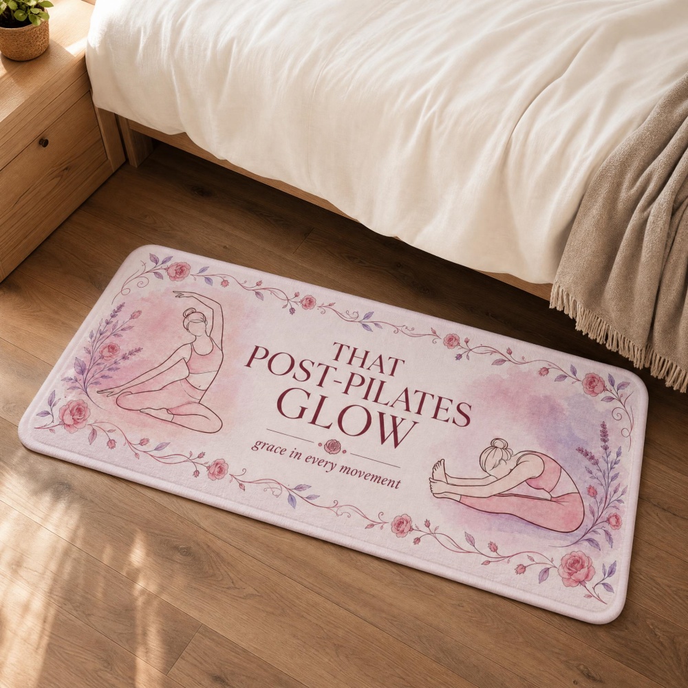 Soft Flannel Floral Yoga Figur - Pilates Yoga Garage ulasan dan harga