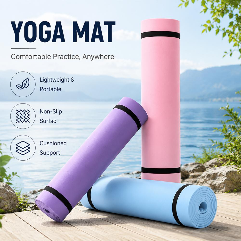 1/2Pcs Thick Yoga Mat Anti-ski - Pilates Yoga Matte ulasan dan harga