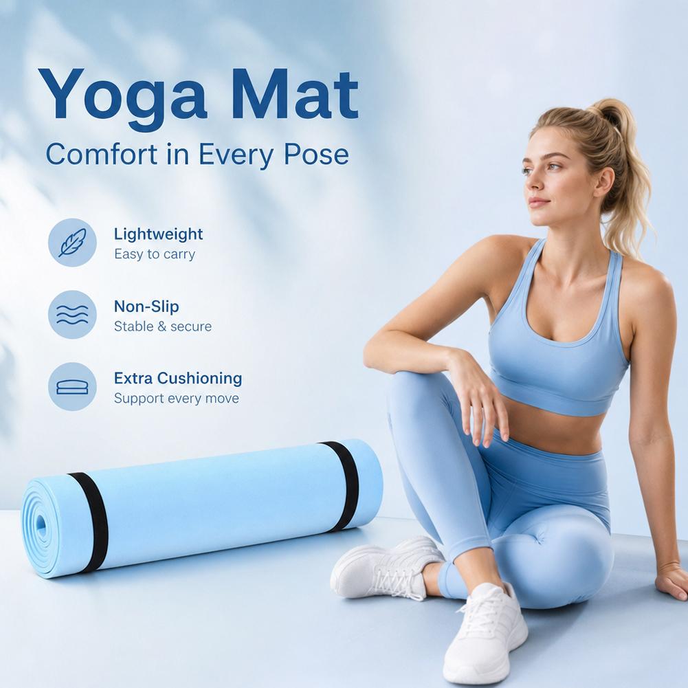 1/2Pcs Thick Yoga Mat Anti-ski - Pilates Yoga Matte ulasan dan harga