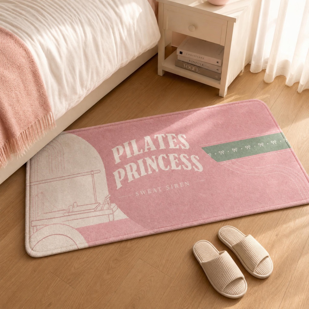 Soft Flannel Rectangular Floor - Pilates Yoga Garage ulasan dan harga